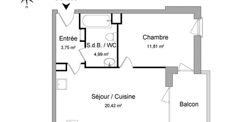 appartement 2 pièces à louer STRASBOURG 67100 41 m²