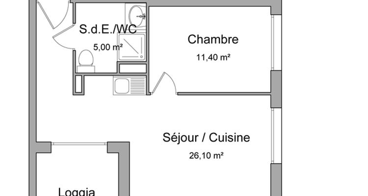 appartement 2 pièces à louer EVRY 91000 42.5 m²