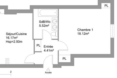 appartement 2 pièces à louer LIMOGES 87000 44.2 m²