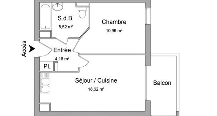 appartement 2 pièces à louer TOURCOING 59200 39.28 m²