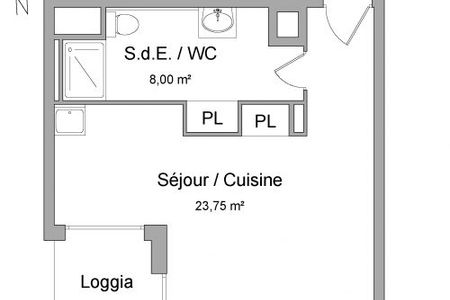appartement 1 pièce à louer MONTPELLIER 34000 31.75 m²