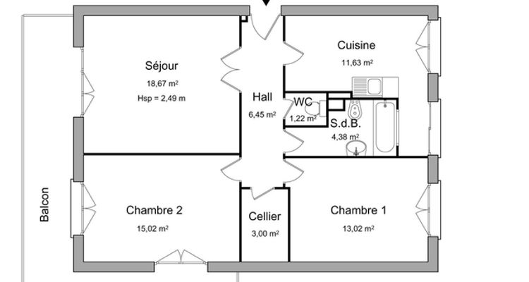 appartement 3 pièces à louer TOULON 83200 73.4 m²