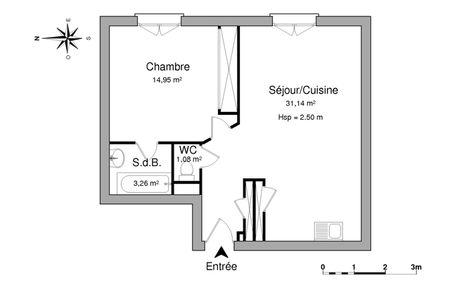 appartement 2 pièces à louer LIMOGES 87000 50.4 m²