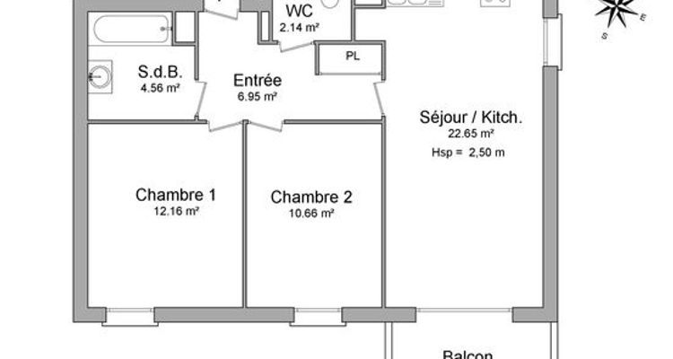 appartement 3 pièces à louer BRUGES 33520 59.12 m²