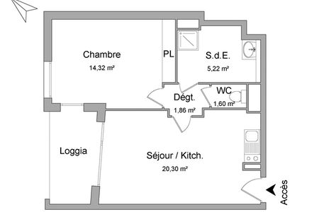 appartement 2 pièces à louer MONTPELLIER 34000 43.3 m²