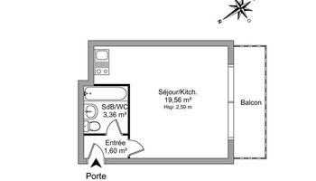 appartement 1 pièce à louer MASSY 91300 24.5 m²