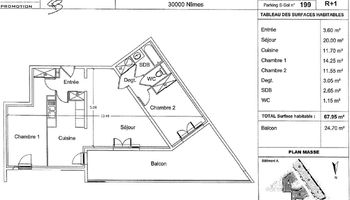 appartement 3 pièces à louer NIMES CEDEX 30000 68 m²