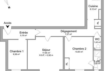 Vue n°2 Appartement 3 pièces T3 F3 à louer - Montrouge (92120)