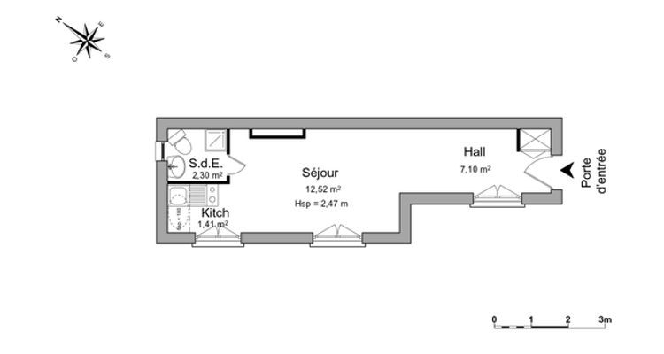 appartement 1 pièce à louer LILLE 59000 23.3 m²
