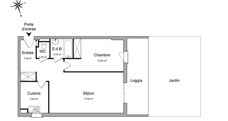 appartement 2 pièces à louer SAINT GILLES 30800 44.8 m²