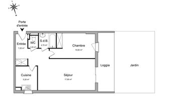 appartement 2 pièces à louer SAINT GILLES 30800 44.8 m²
