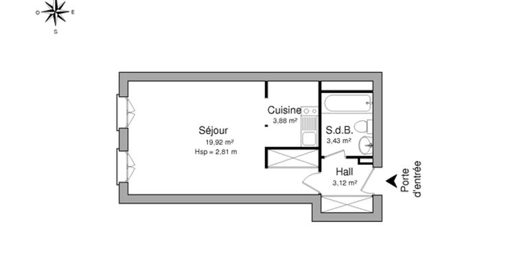 appartement 1 pièce à louer TOULON 83000 30.4 m²