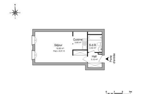 appartement 1 pièce à louer TOULON 83000 30.4 m²