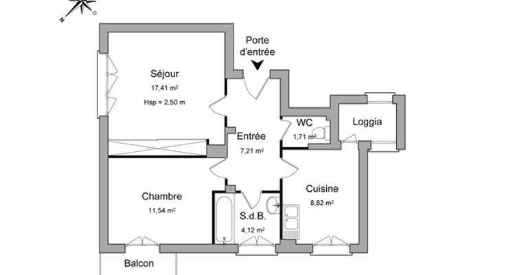 appartement 2 pièces à louer COLMAR 68000 50.8 m²