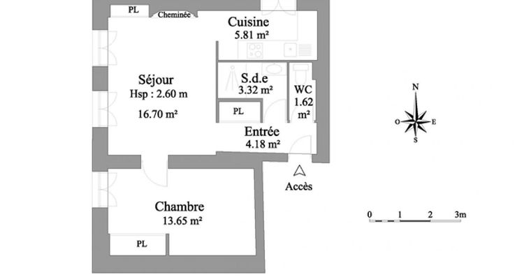 appartement-meuble 2 pièces à louer COUZON AU MONT D'OR 69270 48.1 m²