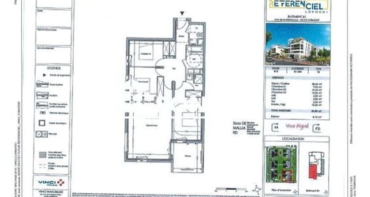 appartement 4 pièces à louer LORMONT 33310 84.8 m²