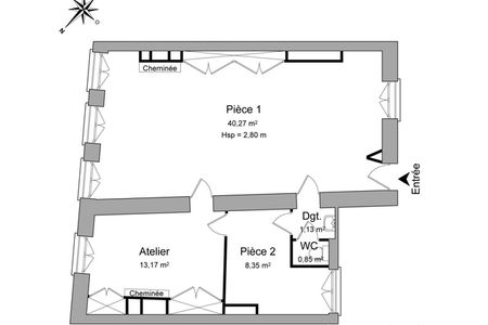 appartement 2 pièces à louer NANCY 54000 63.8 m²