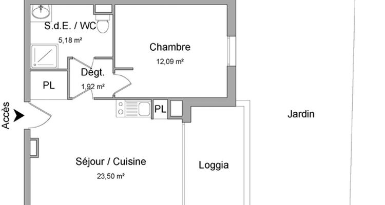 appartement 2 pièces à louer TOURNEFEUILLE 31170 42.7 m²