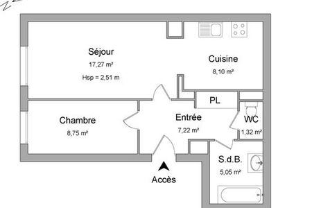 appartement 2 pièces à louer PARIS 14ᵉ 75014 47.71 m²
