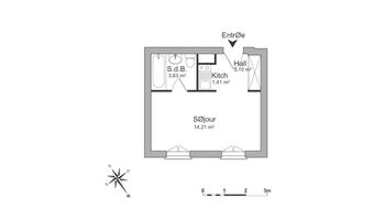 appartement 1 pièce à louer DRAVEIL 91210 22.4 m²