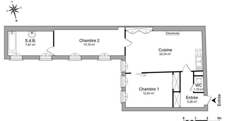 appartement 3 pièces à louer DIJON 21000 62.5 m²