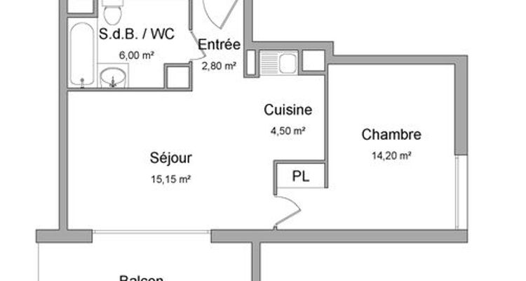 appartement 2 pièces à louer MONTPELLIER 34000 42.65 m²