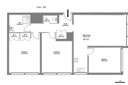 appartement 4 pièces à louer MONTPELLIER 34070 70.5 m²