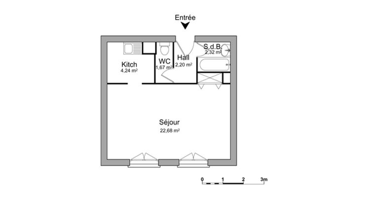 appartement 1 pièce à louer NIORT 79000 33.1 m²