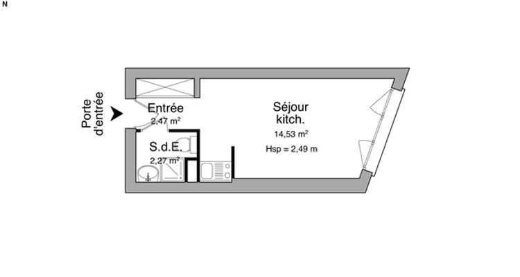 appartement 1 pièce à louer GRENOBLE 38000