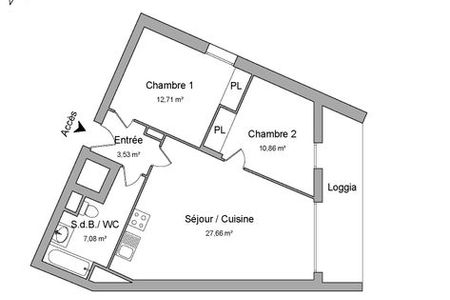 Vue n°3 Appartement 3 pièces à louer - TOULOUSE (31300) - 61.84 m²