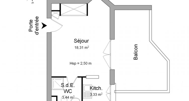 appartement 1 pièce à louer LE PLESSIS ROBINSON 92350 25.1 m²