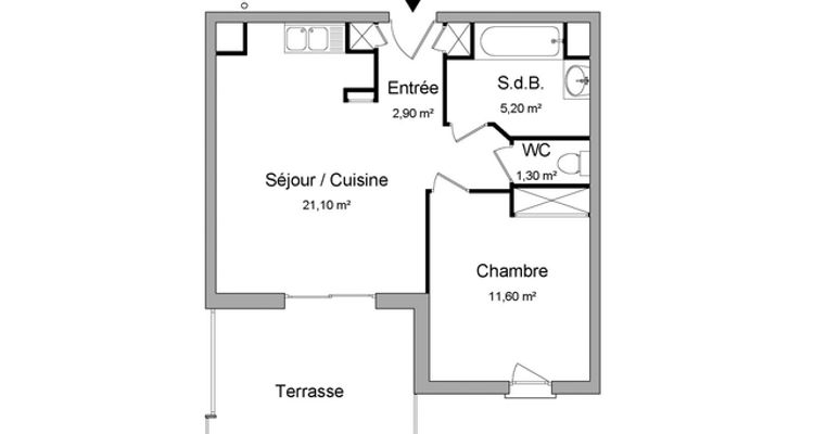 appartement 2 pièces à louer TOULON 83200 42.1 m²