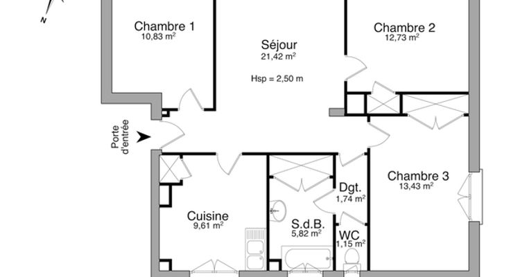 appartement 4 pièces à louer GARDANNE 13120 76.7 m²
