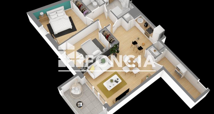 appartement 3 pièces à vendre TOULOUSE 31200 65 m²