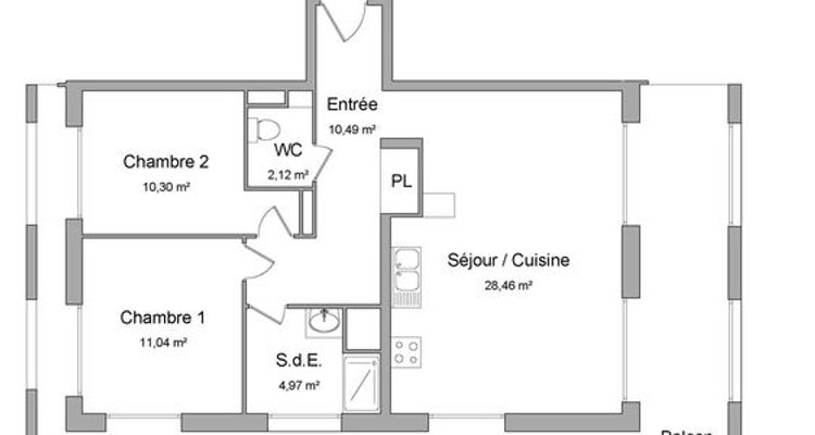 appartement 3 pièces à louer BORDEAUX 33000