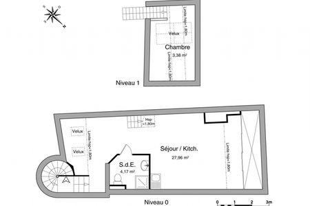 Vue n°2 Appartement 2 pièces T2 F2 à louer - Thionville (57100)