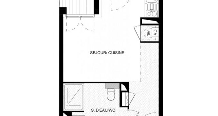 appartement 1 pièce à vendre TOULOUSE 31500 22.71 m²