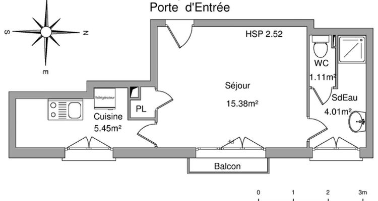 appartement 1 pièce à louer LA RICHE 37520 26 m²