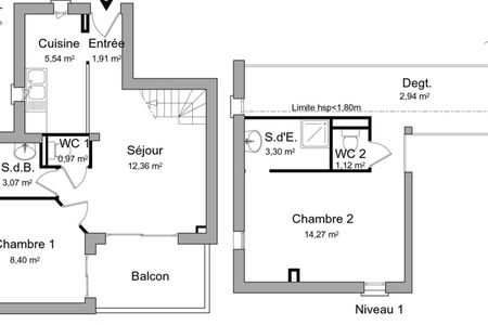 Vue n°3 Appartement 2 pièces T2 F2 à louer - La Croix Valmer (83420)