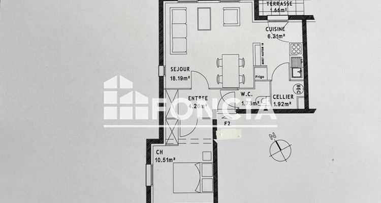 appartement 2 pièces à vendre Amiens 80000 47.27 m²