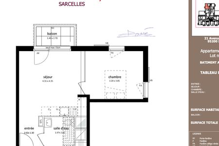 Vue n°2 Appartement 2 pièces T2 F2 à louer - Sarcelles (95200)