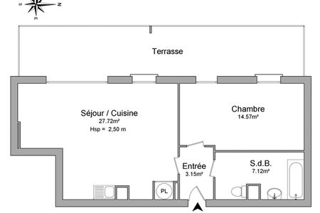 Vue n°2 Appartement 2 pièces T2 F2 à louer - Jarville (54140)