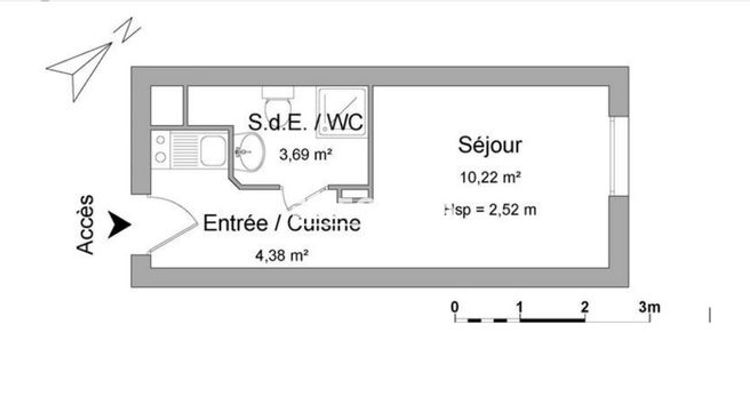 appartement 1 pièce à louer ROSNY SOUS BOIS 93110 18.29 m²