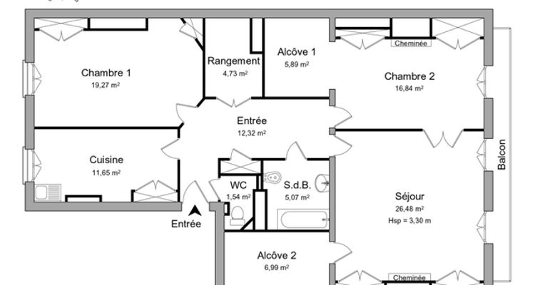 appartement 3 pièces à louer LYON 3ᵉ 69003 110.8 m²