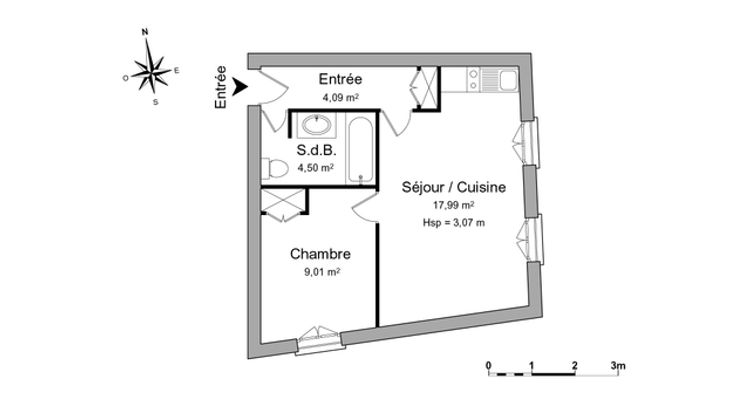 appartement 2 pièces à louer BORDEAUX 33000 35.6 m²
