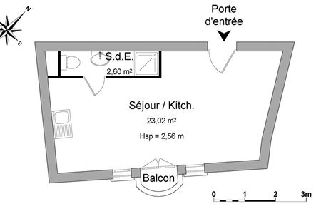 appartement 1 pièce à louer VALENCE 26000 25.6 m²