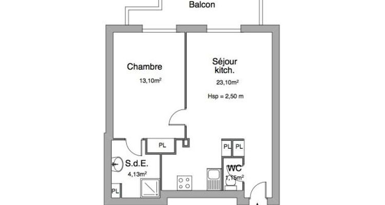 Vue n°1 Appartement 2 pièces à louer - MONTPELLIER (34000) - 41.48 m²