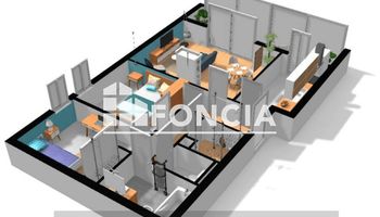 appartement 3 pièces à vendre CANNES LA BOCCA 06150 60 m²
