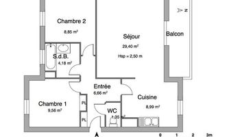 appartement 3 pièces à louer NANCY 54000 59.99 m²
