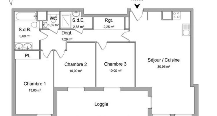 appartement 4 pièces à louer LYON 3ᵉ 69003